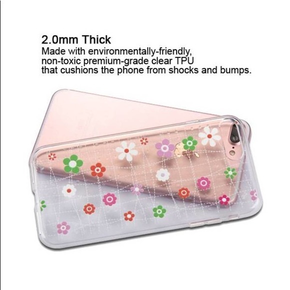 Multi Color/Clear Tiny Blossoms iPhone 7/7+ Cell Phone Case *PHONE NOT INCLUDED* - Picture 2 of 4